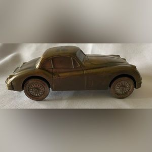 Vintage Banthrico 1955 Jaguar Metal Car Bank Merchants Bank